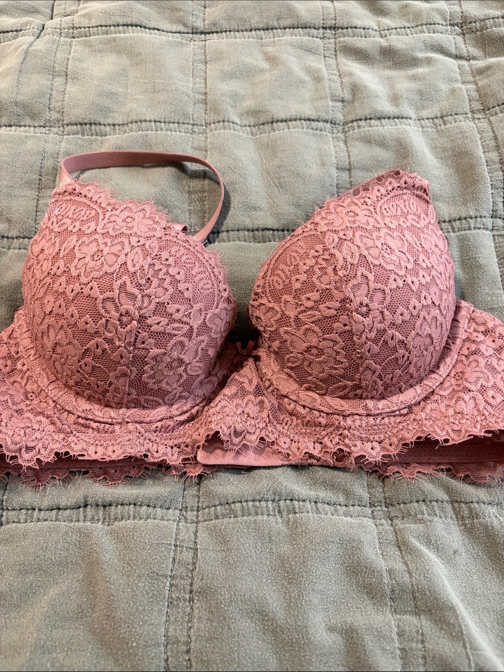 aerie Lace Push-Up Bralette in Rose Taupe